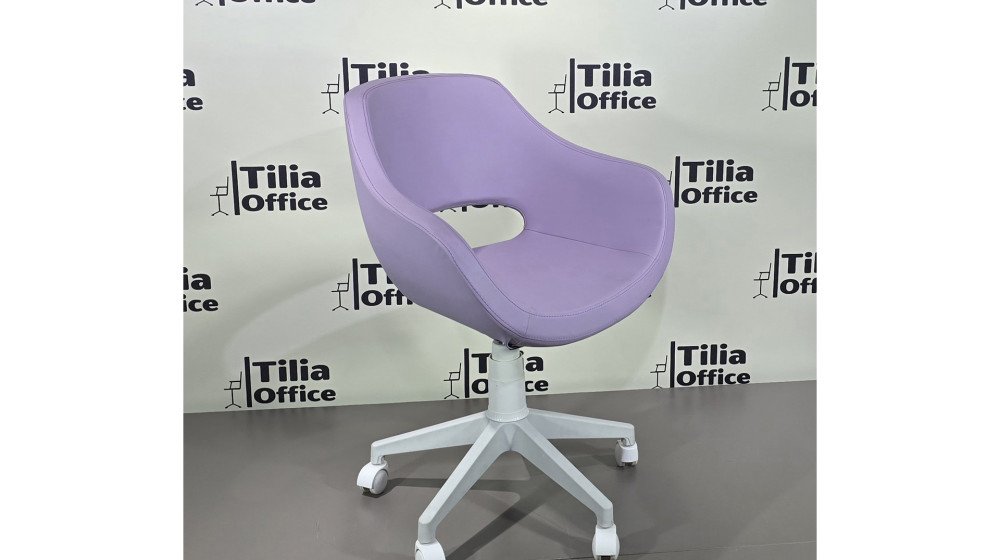 Monaco Çalışma Kesim Çocuk Koltuğu Beyaz Ayak Lila